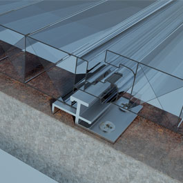 dettaglio posizionamento piastrina 4052 per il fissaggio dei pannelli
