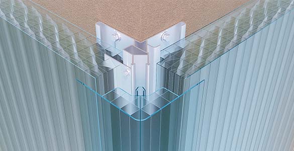 profilo angolare per la massima continuità estetica delle facciate
